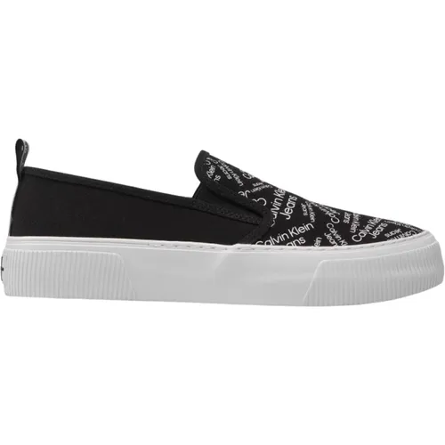 Casual Slip-On Shoes , male, Sizes: 9 UK - Calvin Klein - Modalova