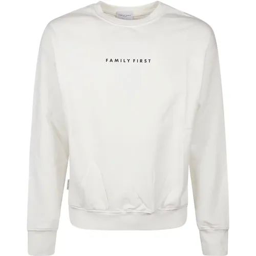 Weißes Logo Sweatshirt , Herren, Größe: XL - Family First - Modalova