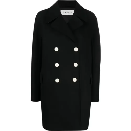 Double-Breasted Coats , female, Sizes: S, M - Lanvin - Modalova