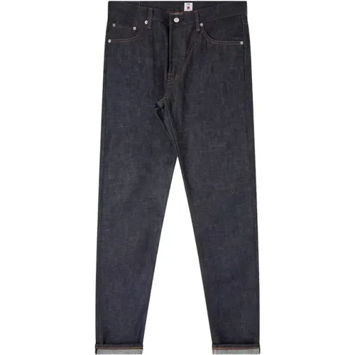 Dunkle Indigo Slim Tapered Selvage Jeans , Herren, Größe: W32 L32 - Edwin - Modalova