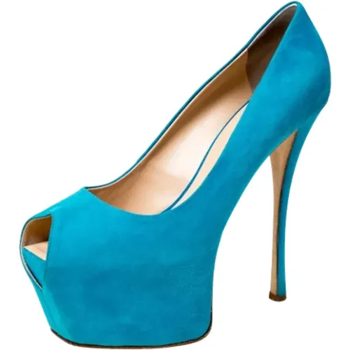 Pre-owned Suede heels , female, Sizes: 7 UK - Giuseppe Zanotti Pre-owned - Modalova