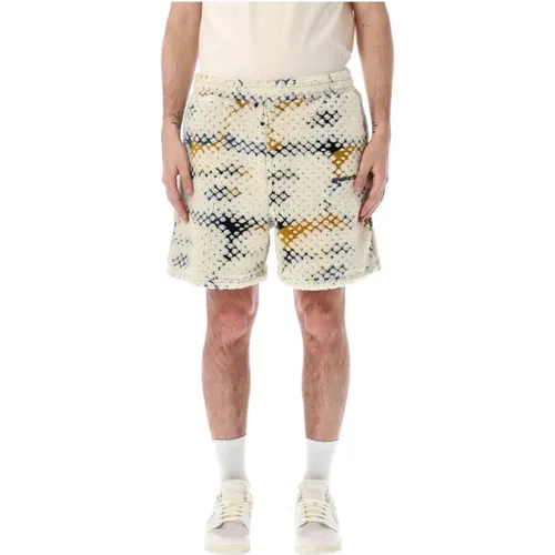 Geometric Fleece Shorts Ss24 , male, Sizes: L - Awake NY - Modalova