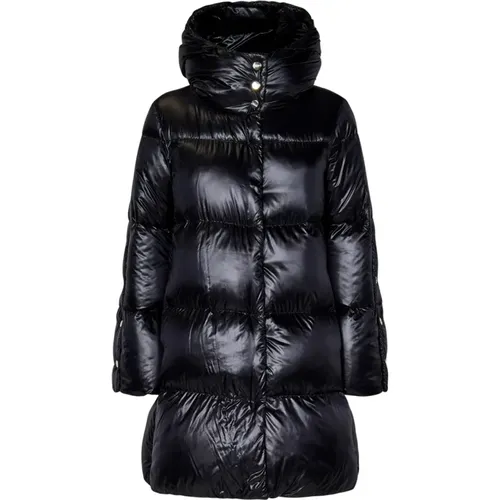 Quilted Coat with Hidden Closure , female, Sizes: M, L, S - Herno - Modalova