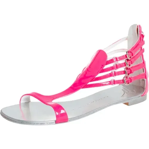 Pre-owned Fabric sandals , female, Sizes: 3 UK - Giuseppe Zanotti Pre-owned - Modalova