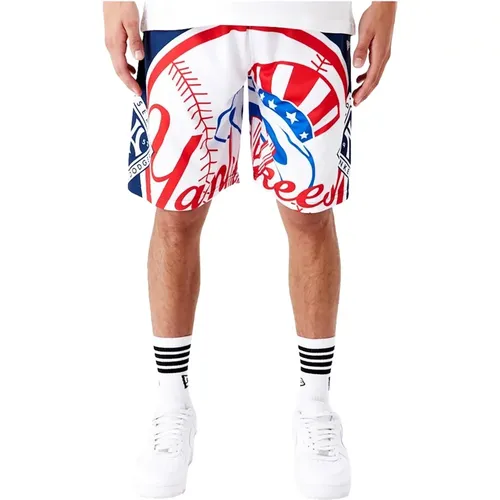 MLB Yankees Großes Logo Shorts , Herren, Größe: M - new era - Modalova