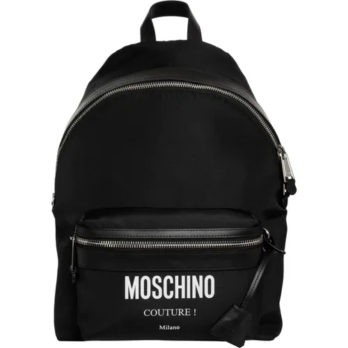 Stylish Backpack with Adjustable Strap , male, Sizes: ONE SIZE - Moschino - Modalova