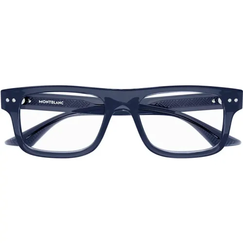 Snowcap Large Eyeglass Frames , male, Sizes: 53 MM - Montblanc - Modalova