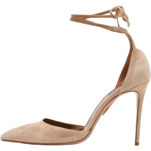 Pre-owned Wildleder heels , Damen, Größe: 40 1/2 EU - Aquazzura Pre-owned - Modalova