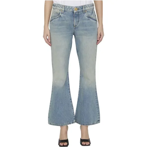 Vintage Low-Waist Bootcut Jeans , female, Sizes: XS, 2XS, 3XS - Balmain - Modalova