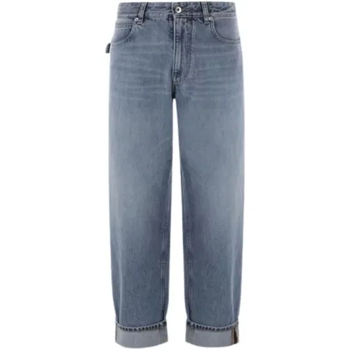 Baggy-Fit Cropped Jeans , Damen, Größe: 2XS - Bottega Veneta - Modalova