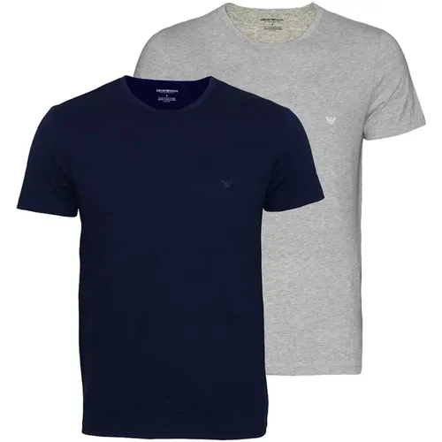 T-Shirt 2er Pack T-Shirts Rundhals - Emporio Armani - Modalova