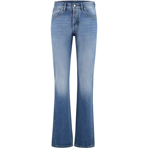 Straight-leg Jeans mit Kontrastnähten , Herren, Größe: W30 - Maison Margiela - Modalova