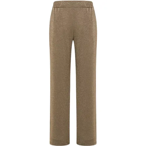 Lurex Jersey Pants , female, Sizes: M, XS - Momoni - Modalova