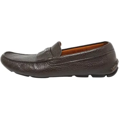 Pre-owned Leather flats , male, Sizes: 5 1/2 UK - Prada Vintage - Modalova