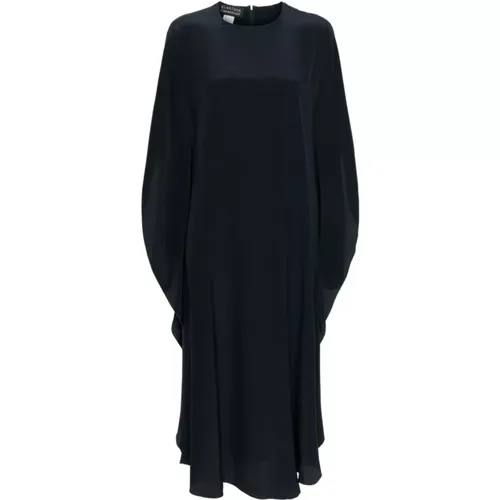 Midnight Blue Silk Dress , female, Sizes: L, M, S - Gianluca Capannolo - Modalova
