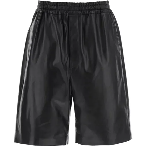 Leather Bermuda Shorts For , male, Sizes: M - Jil Sander - Modalova