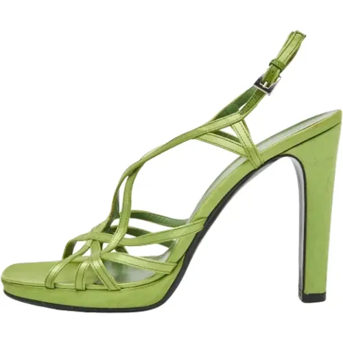 Pre-owned Satin sandals , female, Sizes: 7 UK - Prada Vintage - Modalova