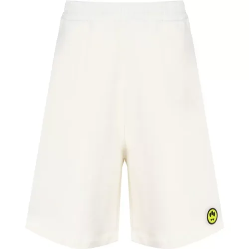 Weiße Shorts mit Smile-Logo,Casual Shorts - Barrow - Modalova
