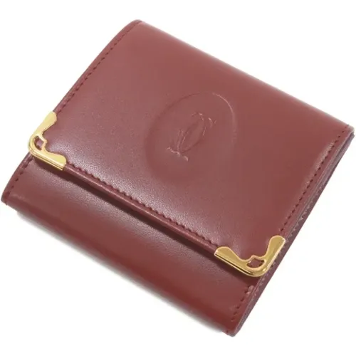 Pre-owned Leather wallets , female, Sizes: ONE SIZE - Cartier Vintage - Modalova