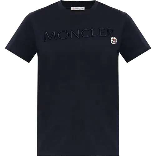 Logo T-Shirt , Damen, Größe: XL - Moncler - Modalova