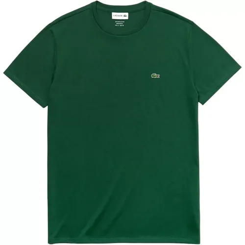 Grünes T-Shirt , Herren, Größe: S - Lacoste - Modalova