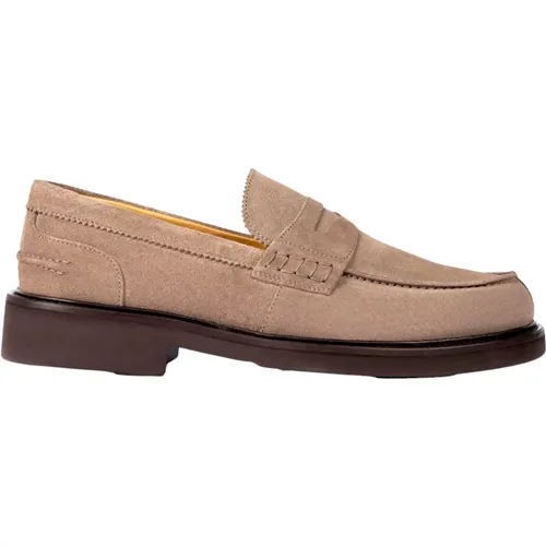 Wildleder Slip-On Mokassins , Herren, Größe: 43 EU - Exton - Modalova