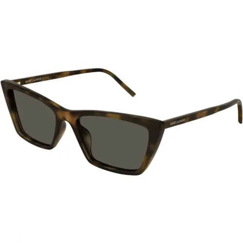 Thin ICA Style Sunglasses , unisex, Sizes: ONE SIZE - Saint Laurent - Modalova