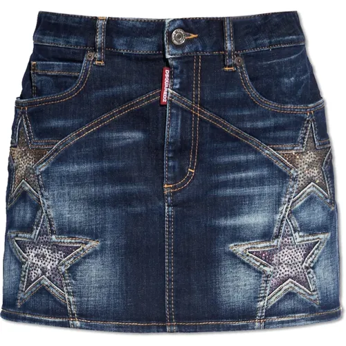 Jeansrock , Damen, Größe: XS - Dsquared2 - Modalova