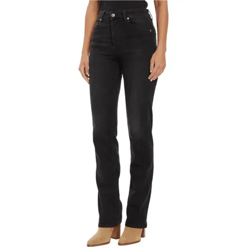 Schwarze Straight Leg Jeans , Damen, Größe: W32 - Liu Jo - Modalova