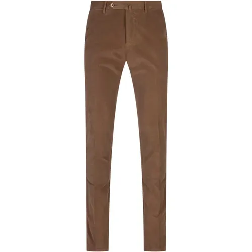 Braune Slim Fit Stretch Hose - PT Torino - Modalova