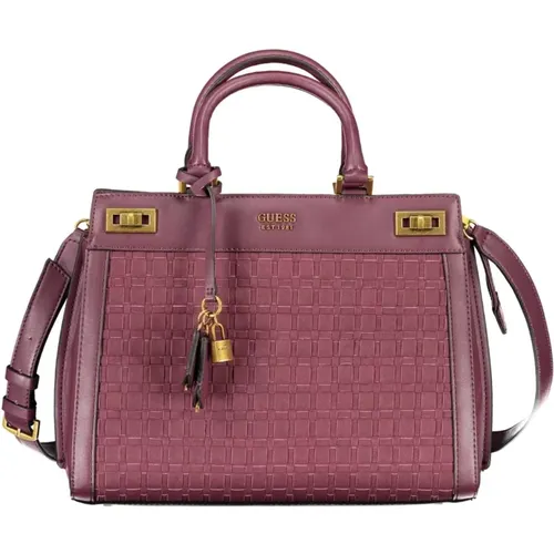 Elegante violette Handtasche mit vielseitigem Design - Guess - Modalova