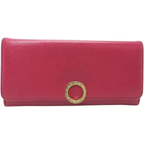 Pre-owned Leather wallets , female, Sizes: ONE SIZE - Bvlgari Vintage - Modalova