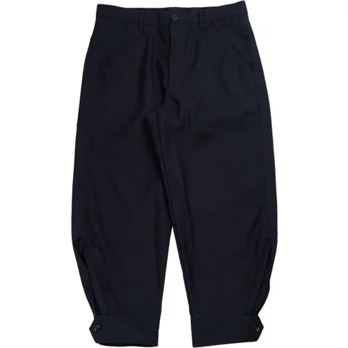 Wollmarineblaue Hose Fn-P002-W24Ny , Herren, Größe: M - Comme des Garçons - Modalova