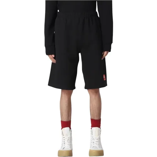 Schwarze Shorts mit Elastischem Bund , Herren, Größe: M - Kenzo - Modalova