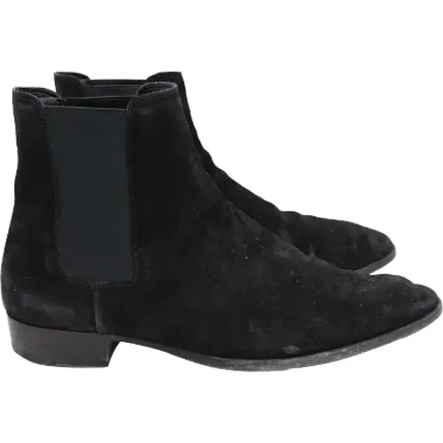 Pre-owned Suede boots , male, Sizes: 12 UK - Yves Saint Laurent Vintage - Modalova