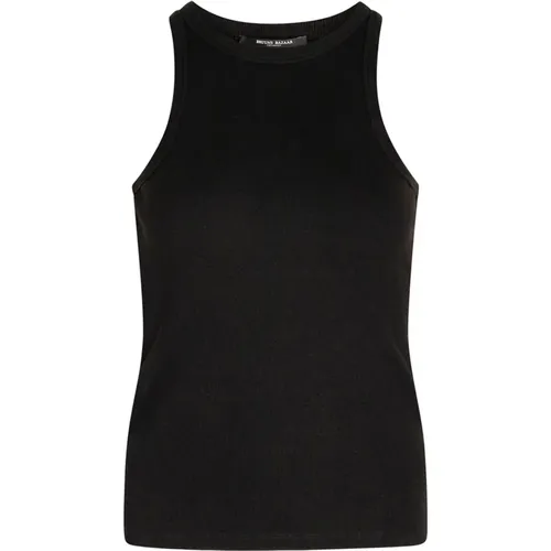 Klassisches Rib Tank Top Schwarz , Damen, Größe: S - Bruuns Bazaar - Modalova