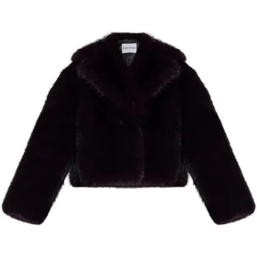 Shearling Mantel Samara , Damen, Größe: M - STAND STUDIO - Modalova