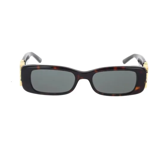 Dynasty Rectangle Sunglasses , female, Sizes: 51 MM - Balenciaga - Modalova