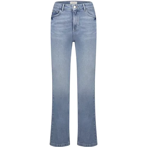 Straight Denim Hose mit mittelhoher Taille , Damen, Größe: W30 - Fabienne Chapot - Modalova