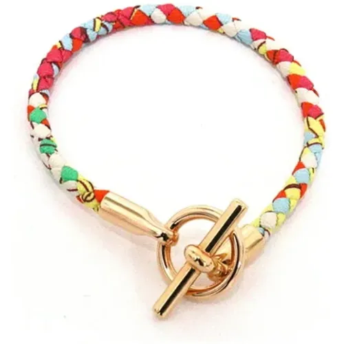 Pre-owned Multicolored Leather Bracelet , unisex, Sizes: ONE SIZE - Hermès Vintage - Modalova