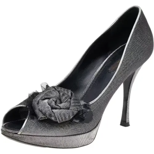 Pre-owned Fabric heels , female, Sizes: 6 1/2 UK - Louis Vuitton Vintage - Modalova