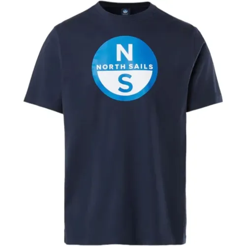 Kurzarm T-Shirt , Herren, Größe: L - North Sails - Modalova