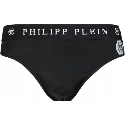 Designer Badehose Schwarz Nylon Herren , Herren, Größe: XL - Philipp Plein - Modalova