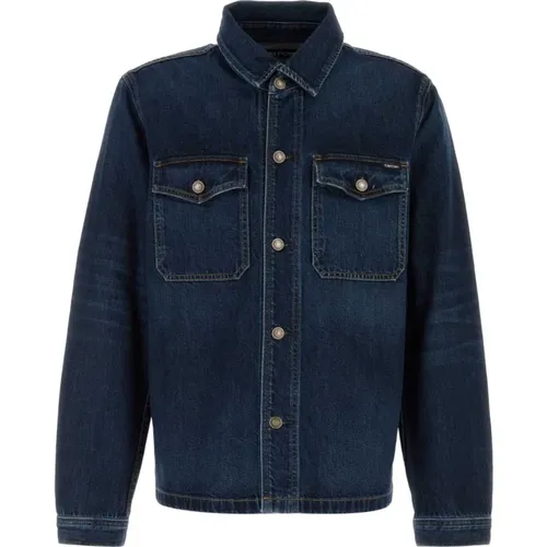 Stylische Denimjacke Tom Ford - Tom Ford - Modalova