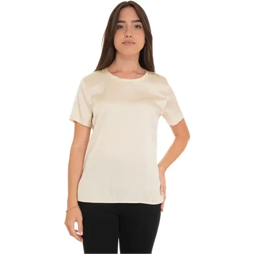 Kurzarm Rundhals T-shirt , Damen, Größe: L - Liu Jo - Modalova