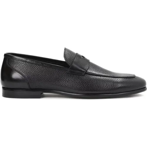 Schwarze Slip-On Freizeitschuhe aus Kornleder - Kazar - Modalova