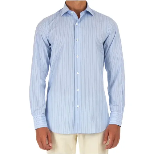 Clear Slim Fit Shirt , male, Sizes: 3XL, 2XL, L, M - Finamore - Modalova