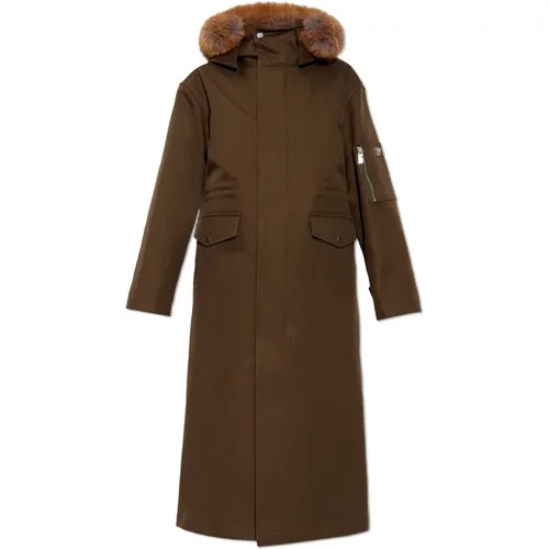 Parka mit Kunstpelz Burberry - Burberry - Modalova