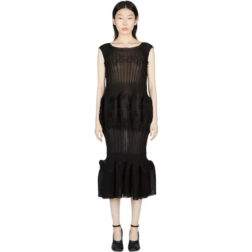 Transparentes Assemblage-Kleid mit voluminösen Paneelen - Issey Miyake - Modalova