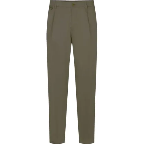 Herren Chino Hose Grün Stretch , Herren, Größe: W33 L32 - drykorn - Modalova